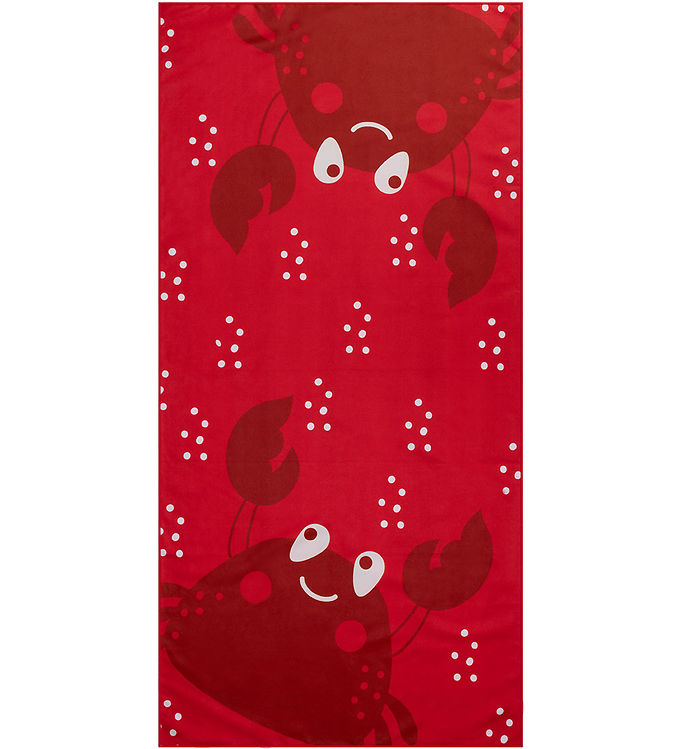 Swim Essentials Håndklæde - Microfiber - 135x65 cm - Red Crab