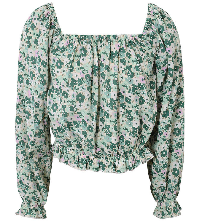 Hound Bluse - Flower Top - Grøn
