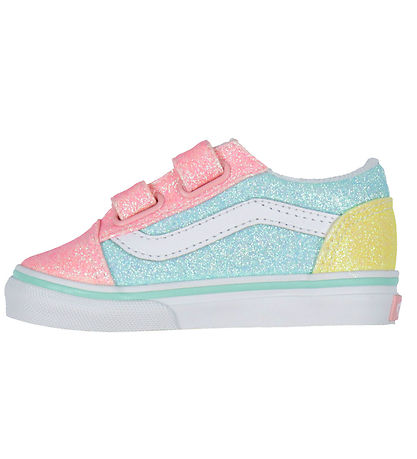 Vans Sko - Old Skool V - Pastel Multi - Glitter Vans Sko - Old Skool V - Pastel Multi - Glitter
