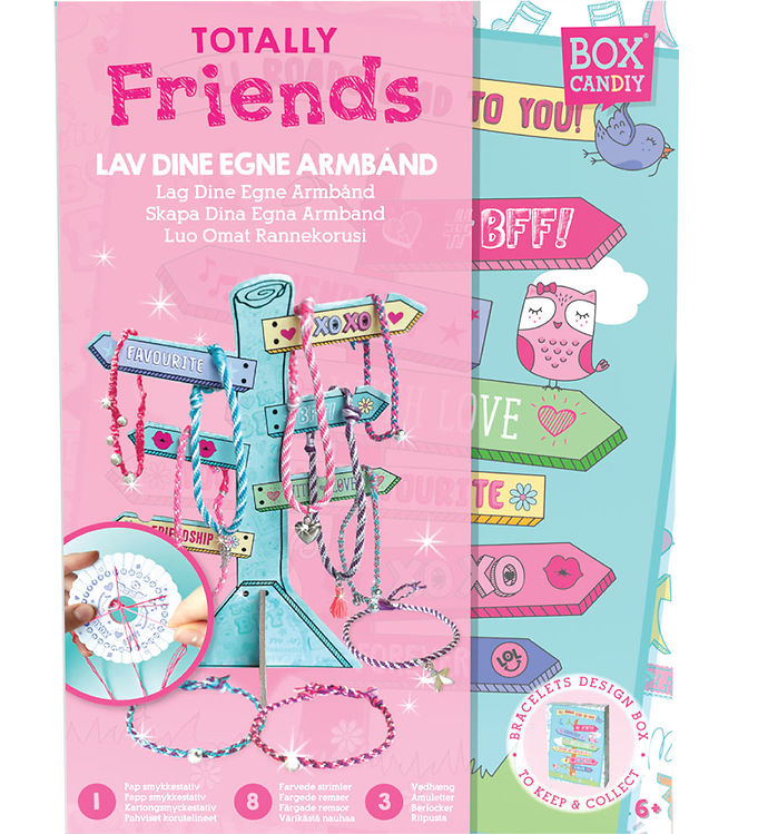 BOX CANDIY Kreasæt - Lav Dine Egne Armbånd - Totally Friends