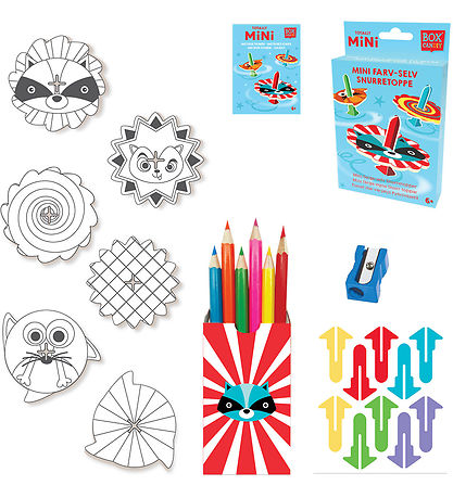 BOX CANDIY Kreasæt - Farv-selv Snurretoppe - Totally Mini