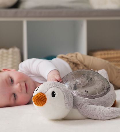 Cloud-B Natlampe m. Lyd - Tranquil Penquin - 30 cm - Grå Cloud-B Natlampe m. Lyd - Tranquil Penquin - 30 cm - Grå