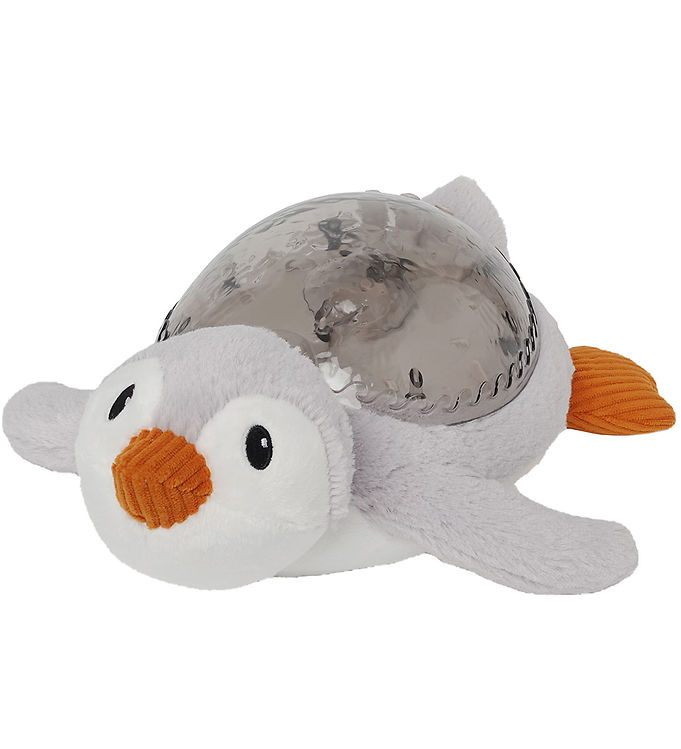 Cloud-B Natlampe m. Lyd - Tranquil Penquin - 30 cm - Grå