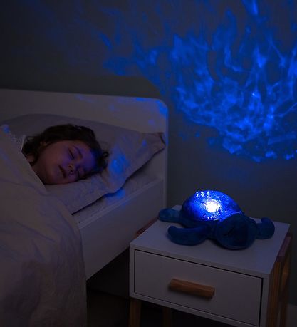 Cloud-B Natlampe m. Lyd - Tranquil Turtle - Ocean - Blå