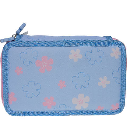 Disney Stitch Penalhus m. Indhold - Lyseblå