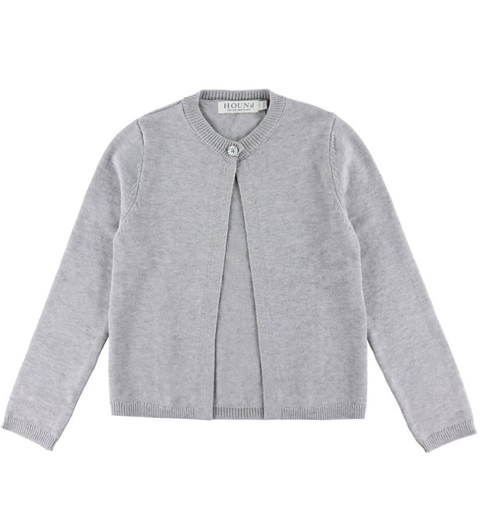 Hound Cardigan - Strik - HdLaura - Lysegråmeleret