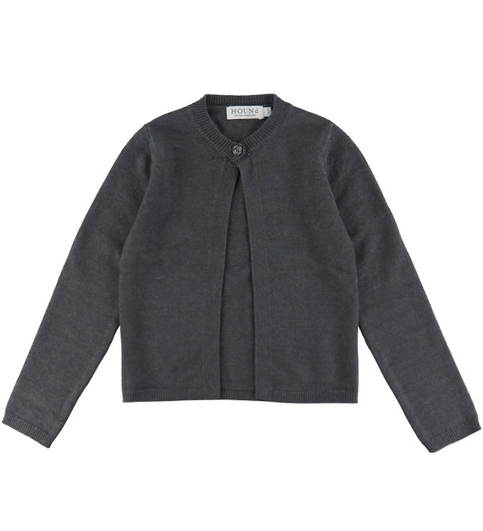 Hound Cardigan - Strik - HdLaura - Mørkegråmeleret