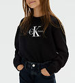 Calvin Klein Bluse - Strikket - Monologo - Sort Calvin Klein Bluse - Strikket - Monologo - Sort