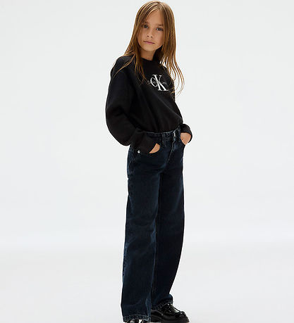 Calvin Klein Bluse - Strikket - Monologo - Sort
