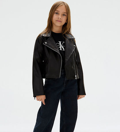 Calvin Klein Bluse - Strikket - Monologo - Sort