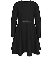 Calvin Klein Kjole - Logo Tape - Sort Calvin Klein Kjole - Logo Tape - Sort
