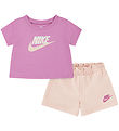 Nike Shortssæt - T-shirt/Shorts - Washed Coral Nike Shortssæt - T-shirt/Shorts - Washed Coral