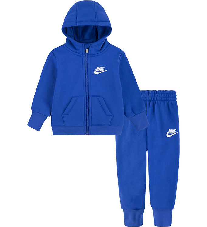 Nike Sweatsæt - Cardigan/Sweatpants - Game Royal