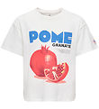 Kids Only T-shirt - KogPhoebe Life - Cloud Dancer/Pomegranate Kids Only T-shirt - KogPhoebe Life - Cloud Dancer/Pomegranate