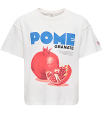 Kids Only T-shirt - KogPhoebe Life - Cloud Dancer/Pomegranate Kids Only T-shirt - KogPhoebe Life - Cloud Dancer/Pomegranate