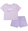 Nike Shortssæt - T-shirt/Shorts - Hydrangeas Nike Shortssæt - T-shirt/Shorts - Hydrangeas