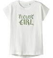 Name It T-shirt - NkfVigea - Bright White/Flower Girl
