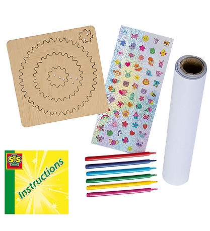 SES Creative Kreasæt - Spiraltegnesæt Af Træ