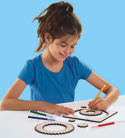 SES Creative Kreasæt - Spiraltegnesæt Af Træ