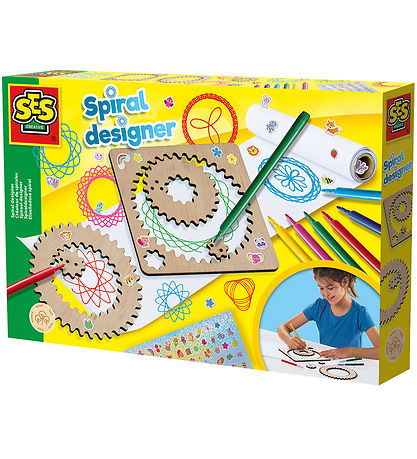 SES Creative Kreasæt - Spiraltegnesæt Af Træ