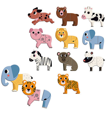 Vilac Magneter - Træ - 30 stk - 10 Sjove Dyr