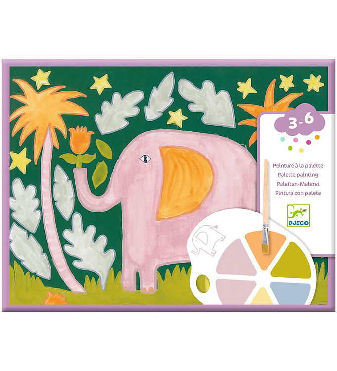 Djeco Farvesæt - Palette Painting - Wild Ones