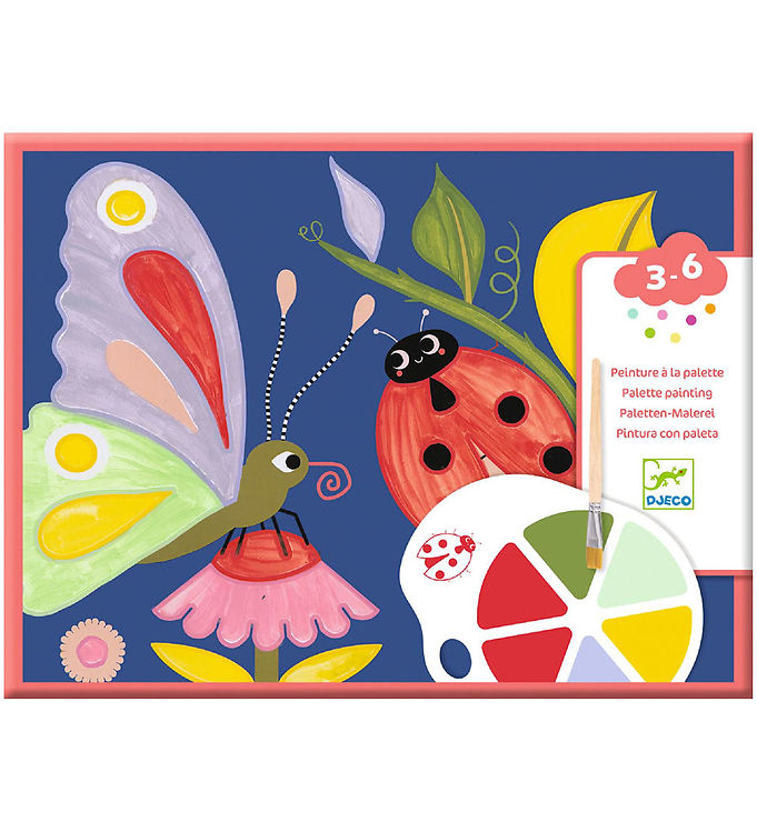 Djeco Farvesæt - Palette Painting - Creepy Crawlies