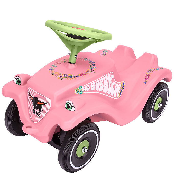 BIG Bobby Car Classic Flower, 1 År, 4 hjul, Plast, Lyserød, Grøn