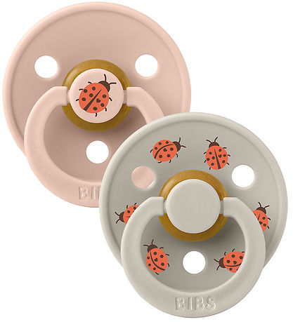 BIBS Colour Sutter - Str. 1 - 2-pak - Rund - Blush Mix