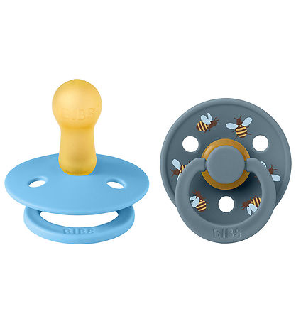 BIBS Colour Sutter - Str. 2 - 2-pak - Rund - Breeze Mix