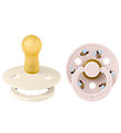BIBS Colour Sutter - Str. 2 - 2-pak - Rund - Ivory Mix