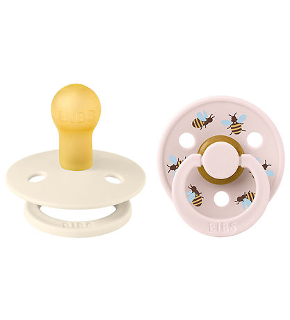 BIBS Colour Sutter - Str. 1 - 2-pak - Rund - Ivory Mix BIBS Colour Sutter - Str. 1 - 2-pak - Rund - Ivory Mix