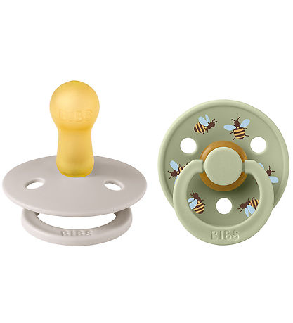 BIBS Colour Sutter - Str. 2 - 2-pak - Rund - Mushroom Mix