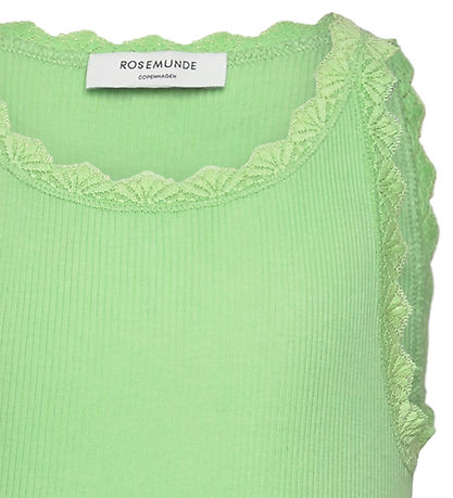 Rosemunde Top - Rib - Modal/Bomuld - Balta - Pistachio Green