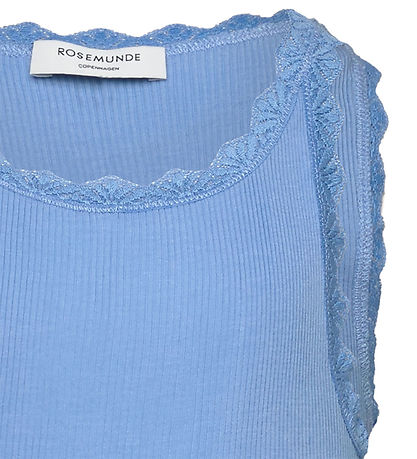 Rosemunde Top - Rib - Modal/Bomuld - Balta - Little Boy Blue