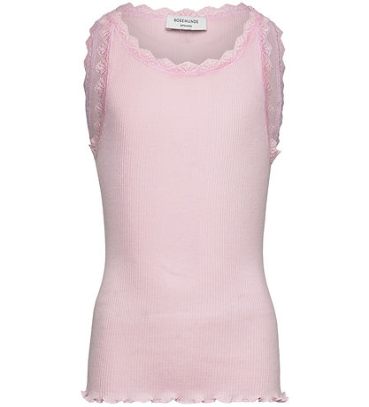 Rosemunde Top - Rib - Modal/Bomuld - Balta - Pink-a-Boo