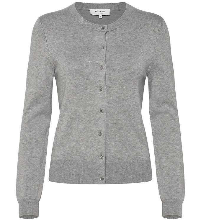 Rosemunde Cardigan - Strik - Denise - Light Grey Melange
