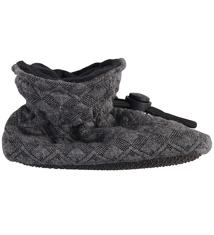 Melton Futter - Quiltet - Dark Grey Melange