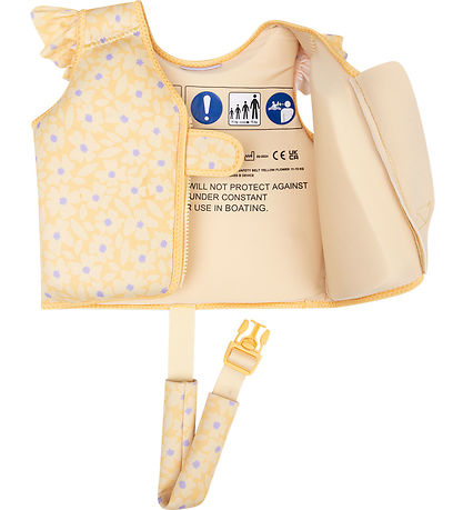 Swim Essentials Svømmevest - 11-15 kg - Yellow Flowers