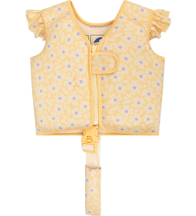 Swim Essentials Svømmevest - 11-15 kg - Yellow Flowers