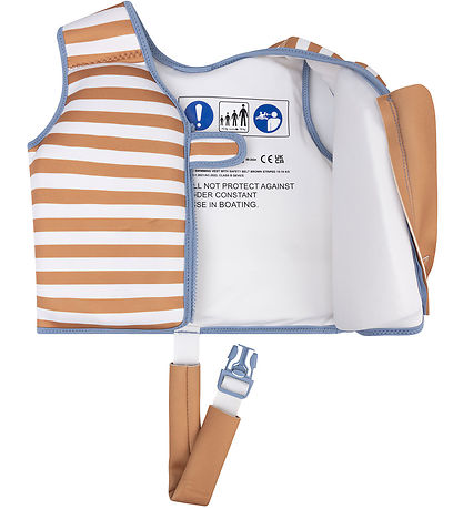 Swim Essentials Svømmevest - Brown White Striped