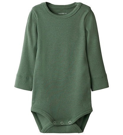 Name It Bodysuit l/s - Rib - NbmHunter - Dark Forest