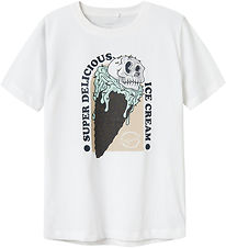 Name It T-shirt - NkmJalka - Bright White/Honeydrew Name It T-shirt - NkmJalka - Bright White/Honeydrew