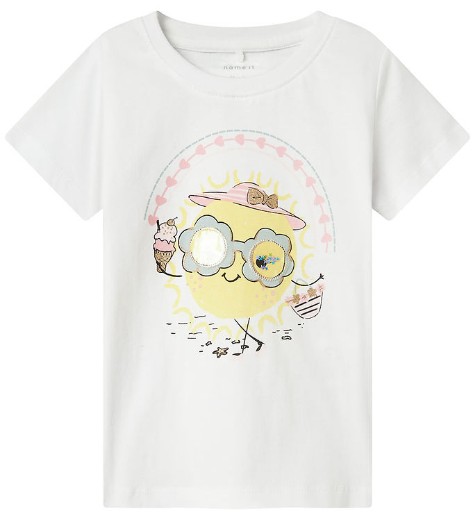 Name It T-shirt - NmfJola - Bright White