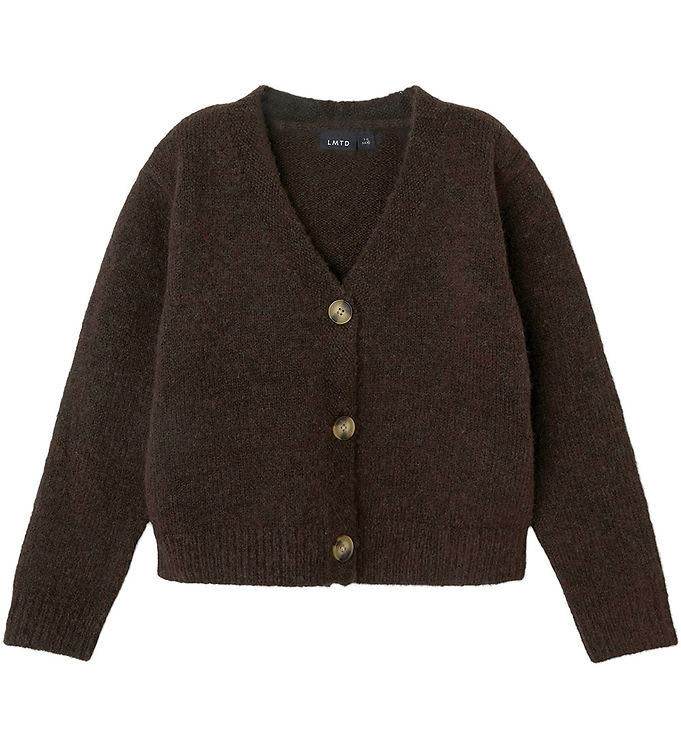 LMTD Cardigan - Strik - NlfNede - Chocolate Brown