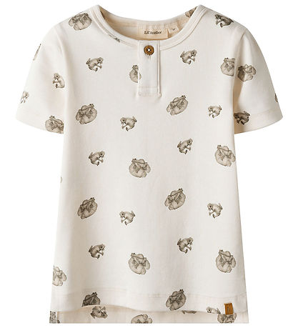 Lil' Atelier T-shirt - NmmGayo - Coconut Mjölk/groda
