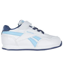 Reebok Sko - Royal Jog 3.0 Elastic & Top Strap - Hvid/Blå Reebok Sko - Royal Jog 3.0 Elastic & Top Strap - Hvid/Blå