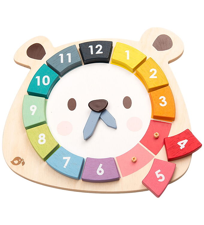 Tender Leaf Trælegetøj - Lær Klokken - Tal og Farver