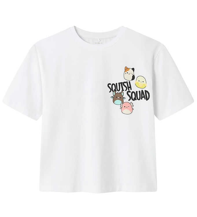 Name It T-shirt - NkfMomi Squishmallows - Bright White