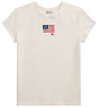 Polo Ralph Lauren T-shirt - Hvid m. Flag Polo Ralph Lauren T-shirt - Hvid m. Flag